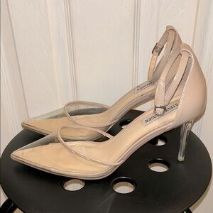 Clear Nude Steve Madden Heels Size 9.5